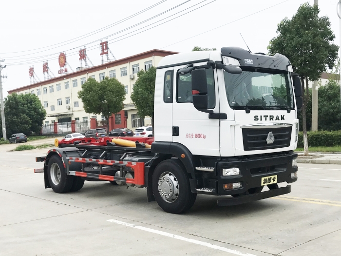 HDW5188ZXXZ6车厢可卸式垃圾车（重汽汕德卡）16T