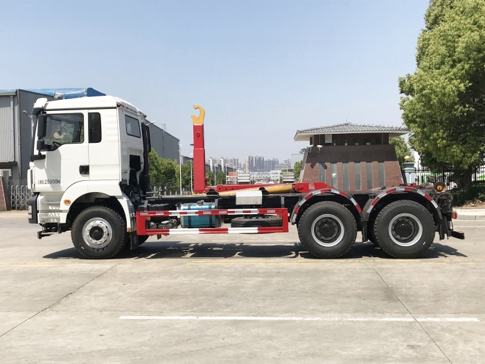 HDW5256ZXXSX6车厢可卸式垃圾车（陕汽轩德X3）20T
