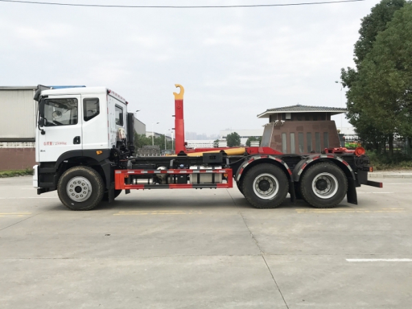 HDW5250ZXXEQ6车厢可卸式垃圾车（东风华神T5）20T