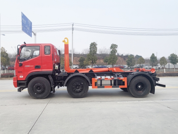 HDW5240ZXXBJ6车厢可卸式垃圾车(福田瑞沃ES5三轴工程版)20T
