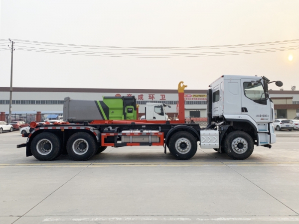HDW5314ZXXL6车厢可卸式垃圾车（东风柳汽乘龙H5）26T