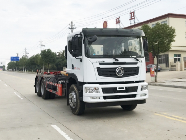 HDW5250ZXXEQ6车厢可卸式垃圾车（东风华神T5）20T