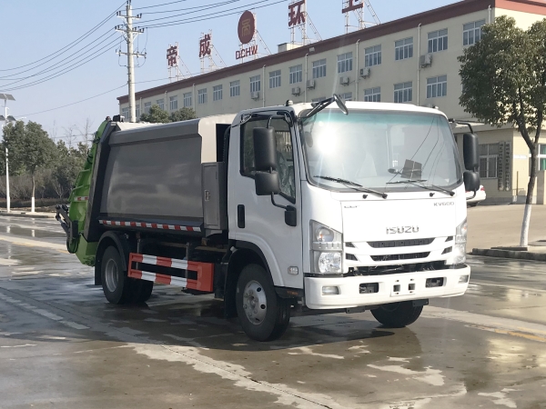 HDW5082ZYSQL6型压缩式垃圾车（五十铃KV600）6m³